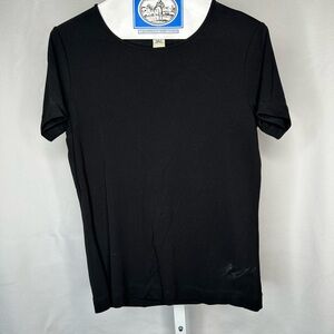 Ann Taylor Classic Black Short Sleeve Tee